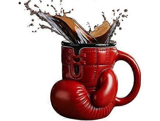 Boxing Glove Mug, Unique Novelty Coffee Cup, Handmade Red Boxing Coffee Mugs, 3D Gloves Shaped Fun Novelty Tea Cups, for Sports Enthusiasts