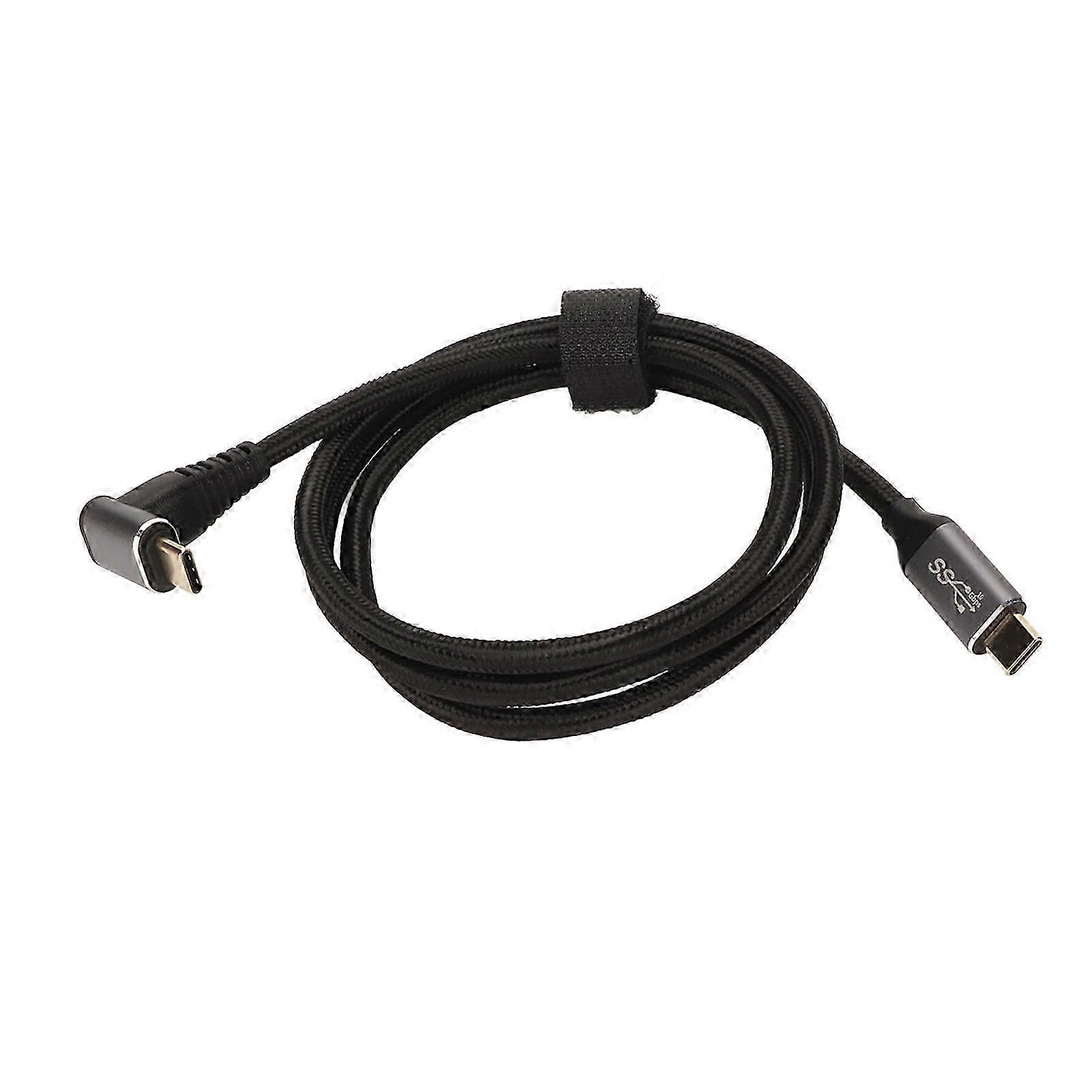 90 Degree USB C Cable 4K 60Hz Supports PD100W Type C 3.1 Gen2 Full Function USB C Fast Charging Cord for Steam Deck 100cm/39.4in