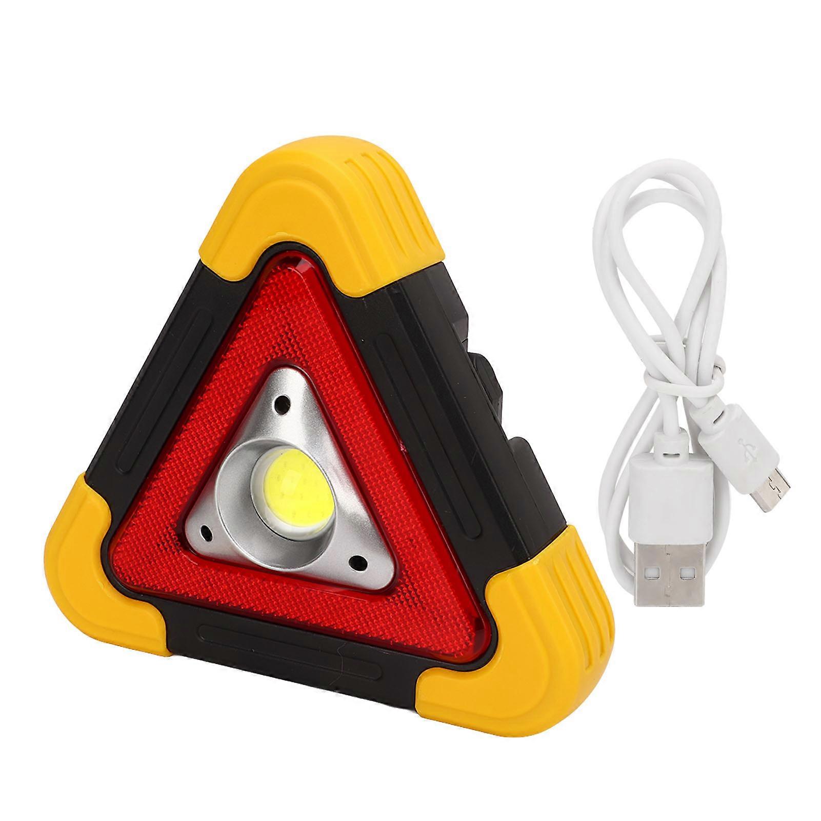 Warning Sign Triangle Car LED Work Road Safety Emergency Breakdown Alarm Lamp Portable Flashing Light On Hand with 5 Lighting Modes
