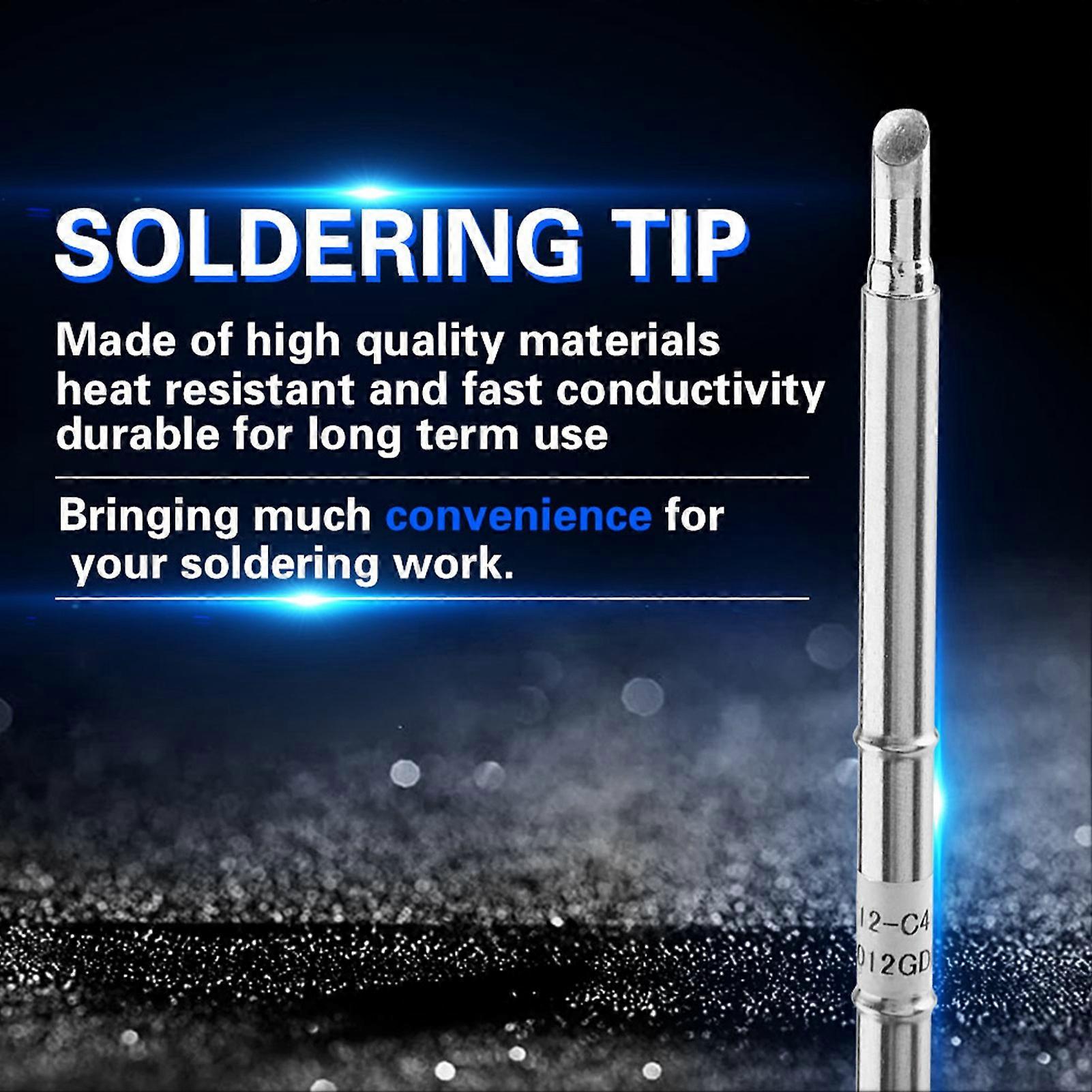 Replacement Soldering Iron Tips for FX-951 Soldering Station (T12-C4)