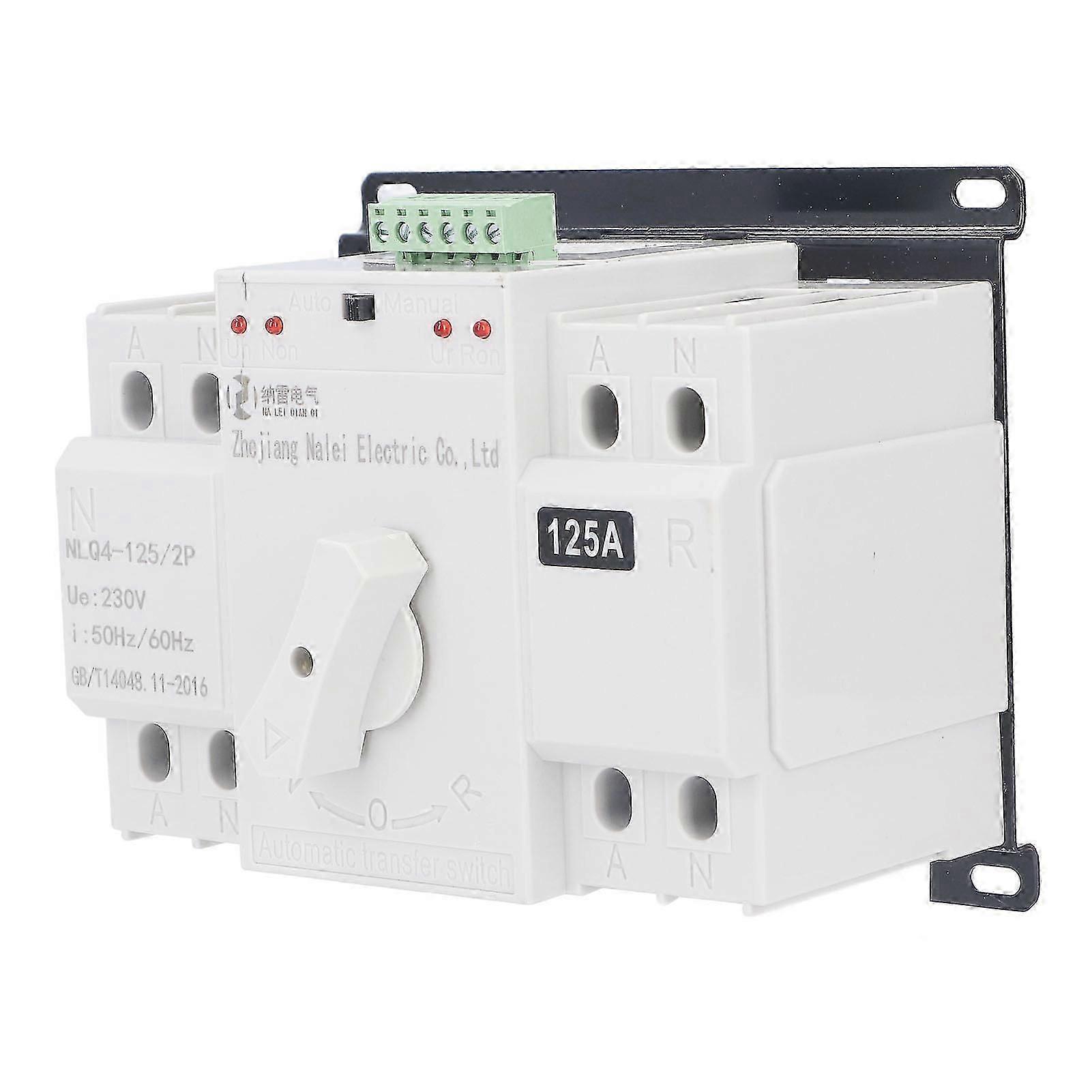 Dual Power Automatic Transfer Switch Electrical Selector Switch for Office Buildings 230V