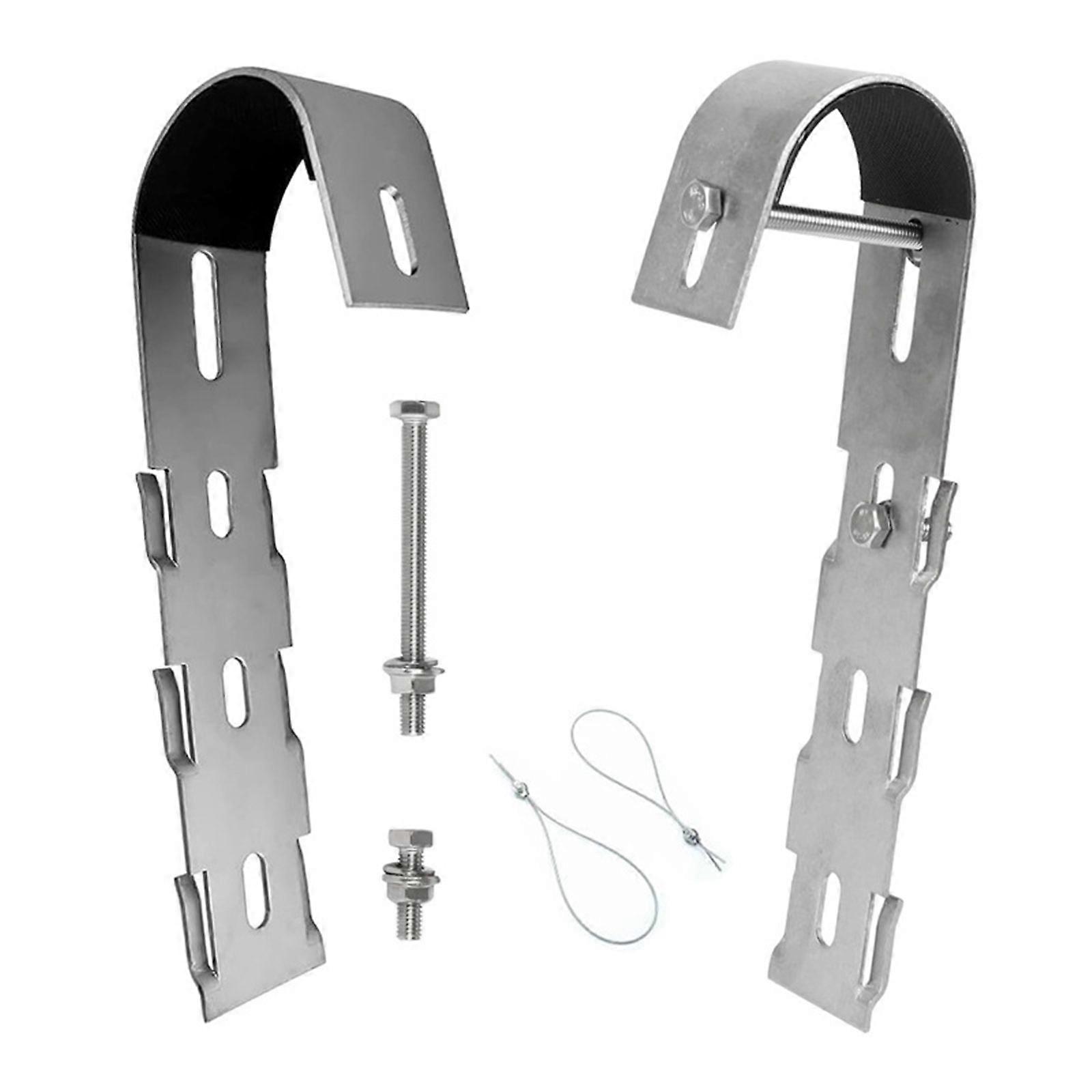 Pack of 2 Sturdy Stainless Steel Solars Panel Hook Convenient for Secure Mounting on Balconies and Campers Window Multicolor