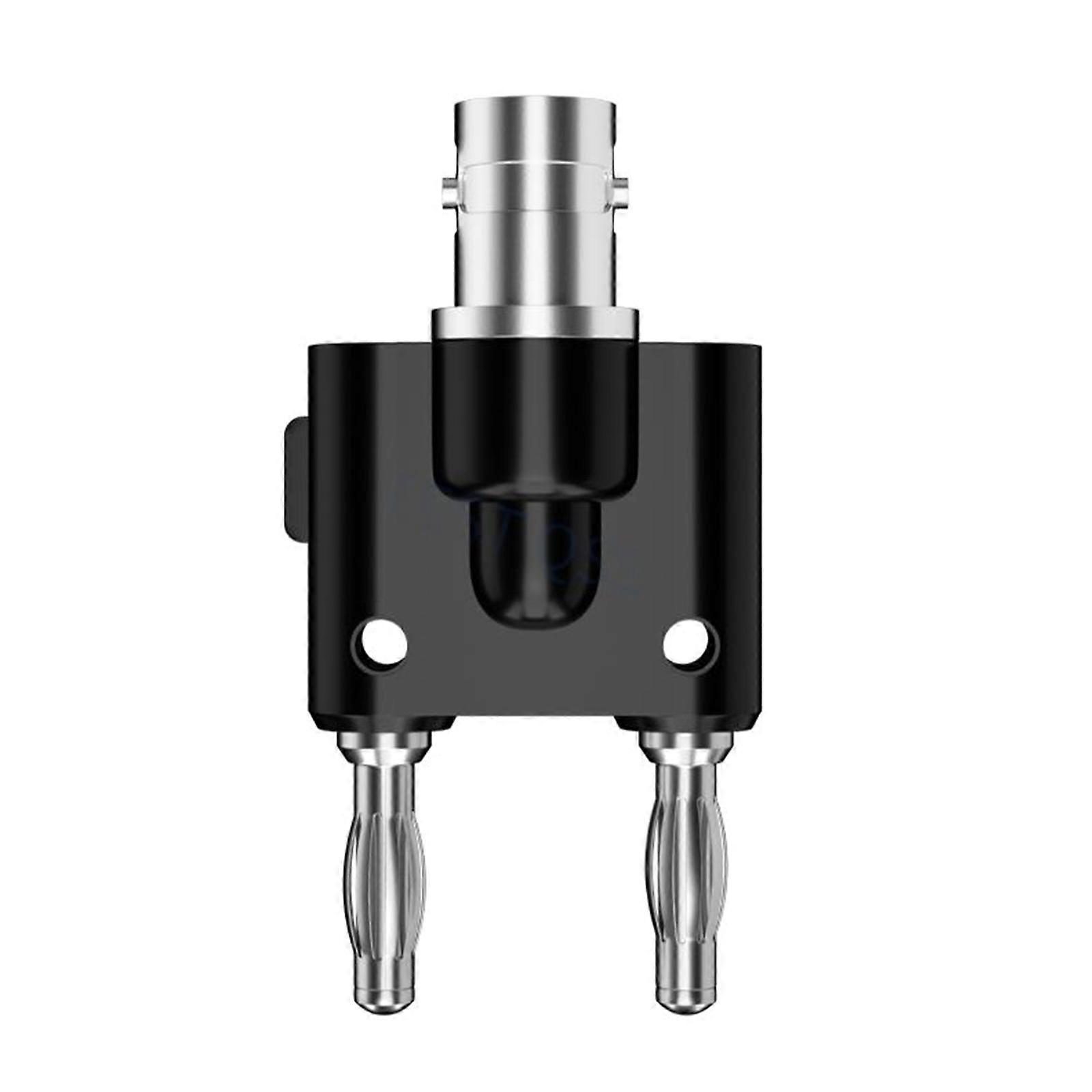 Bnc-Plug To Twin Dual Banana Jack Female Coaxial 4mm Connector for Oscilloscope Splitter Socket Binding Post RF-Adapter