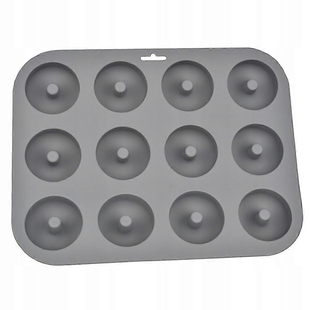 Silicone Mold For 12 Donuts For Donuts Grey
