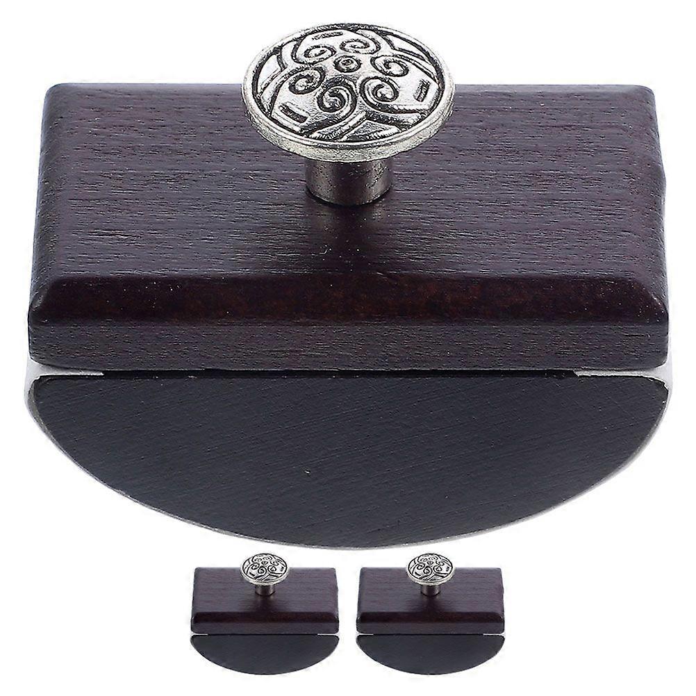 3pcs Wooden Rocking Ink Blotter Antique Calligraphy Tool Quick Dry Ink Absorbent Multi-Functional Desk Accessory for Calligraphy Enthusiasts