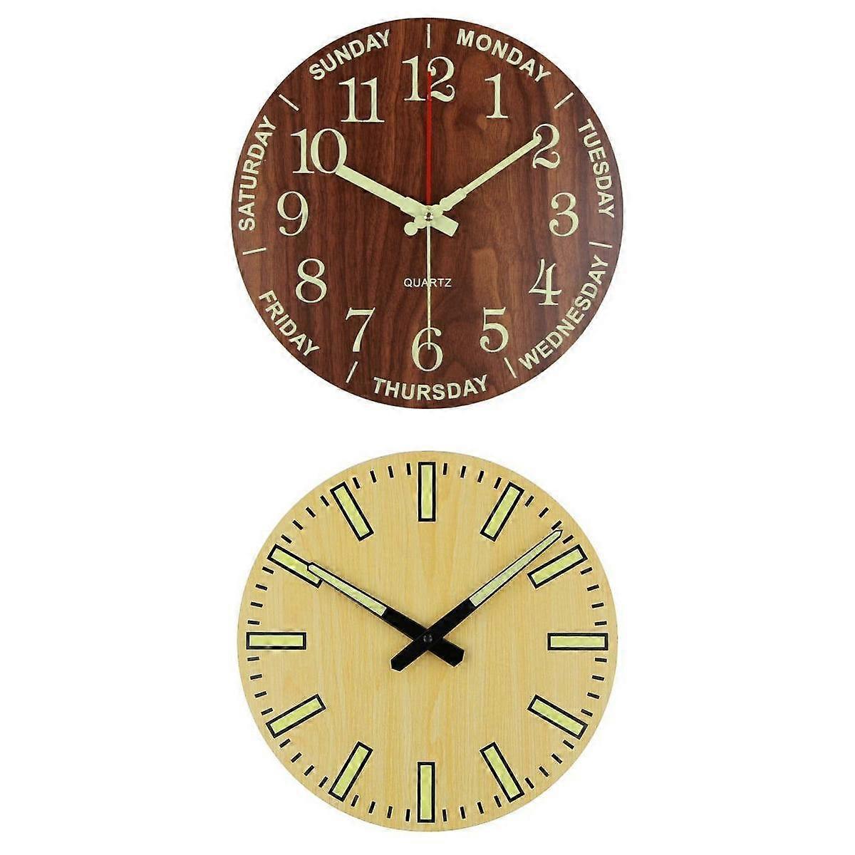 11\'\' Luminous Wall Clock Silent Wall Clock Battery