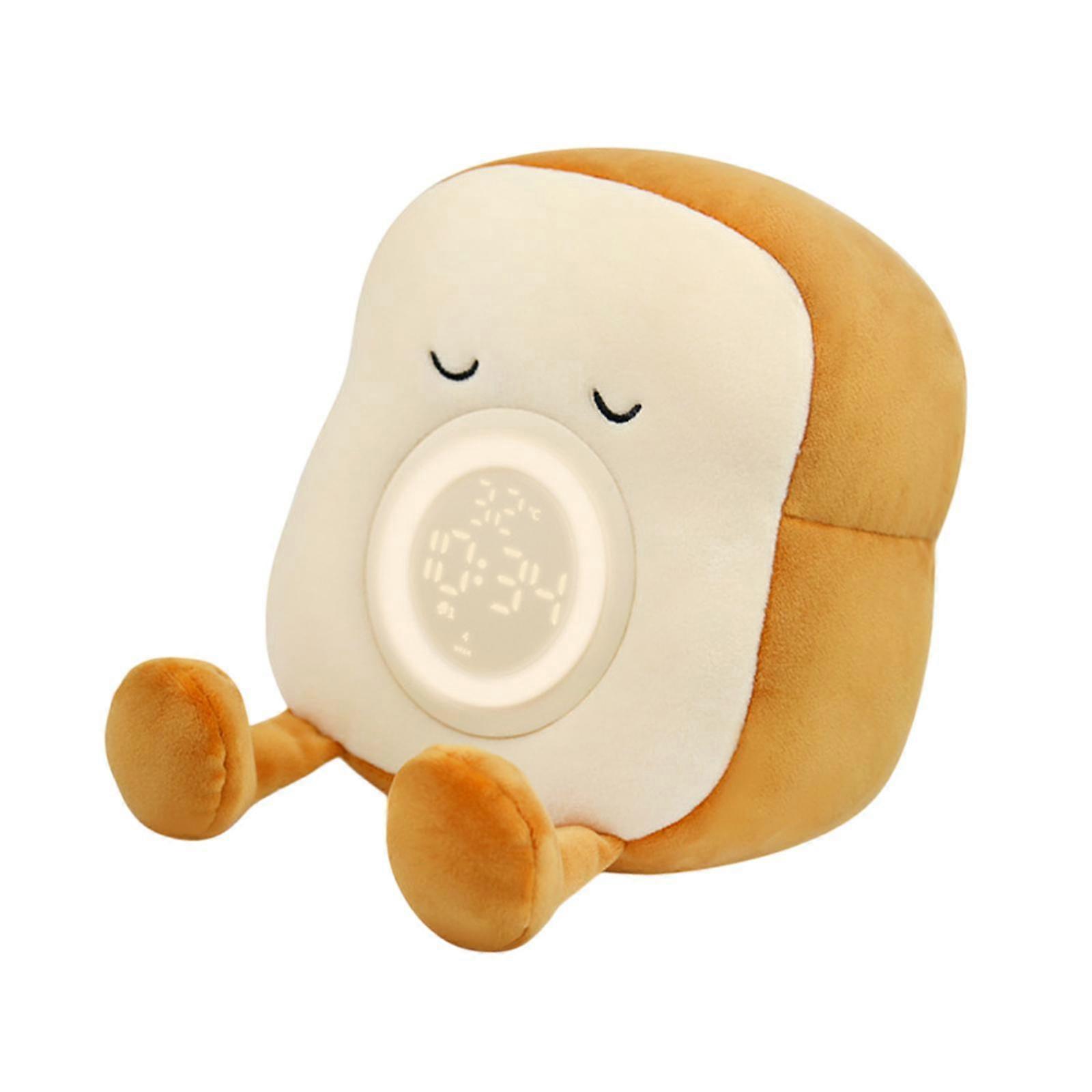 Stuffed Alarm Clock Digital Alarm Clock Snooze Function Portable USB Bedside