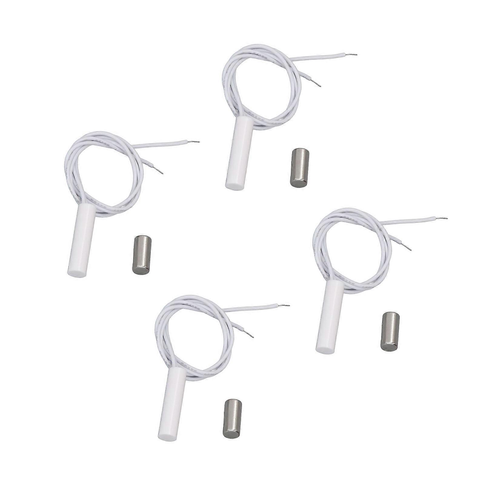 10 Sets Recessed Wired Security Window Door Sensor DC100V Embedded Window Reed Switch for Alarm System 
