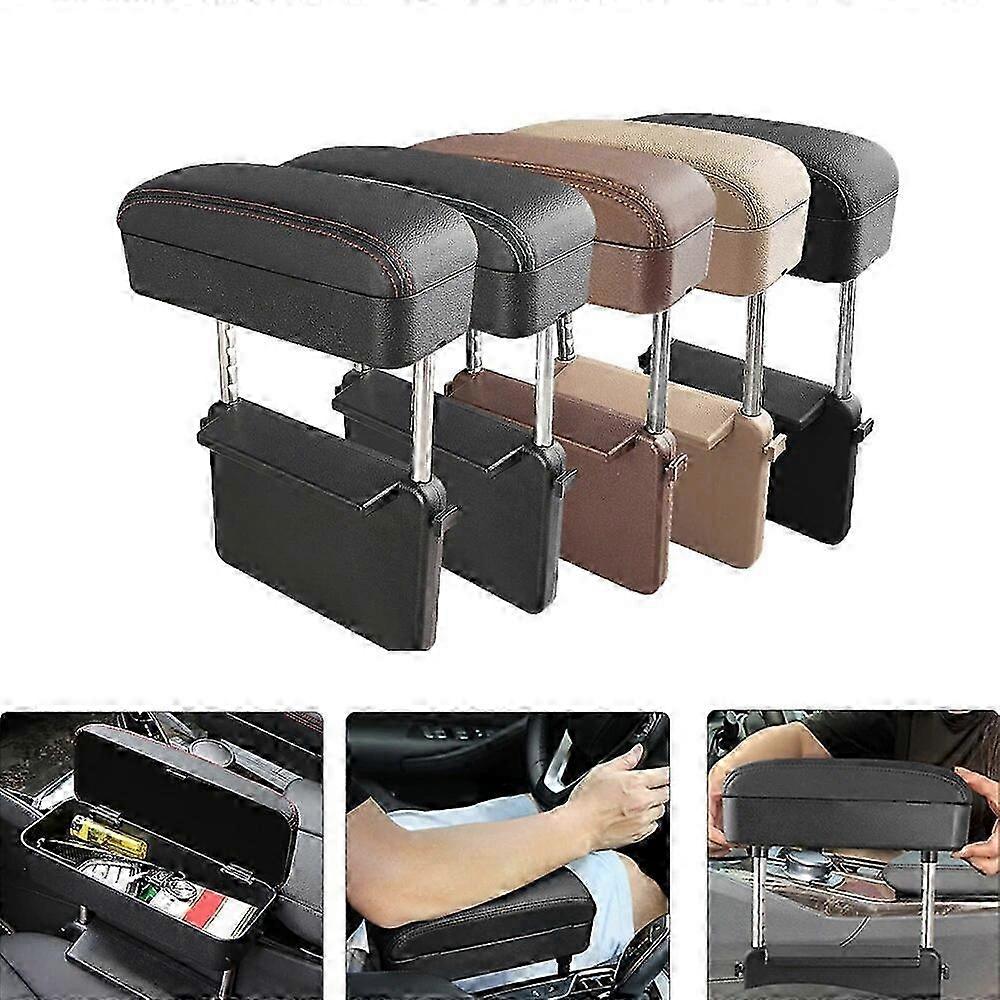 Car Armrest Box Elbow Support Adjustable Car Seat Gap Organizer Arm Rest Box Universal Car Armrest Box Arm Rest Elbow Support