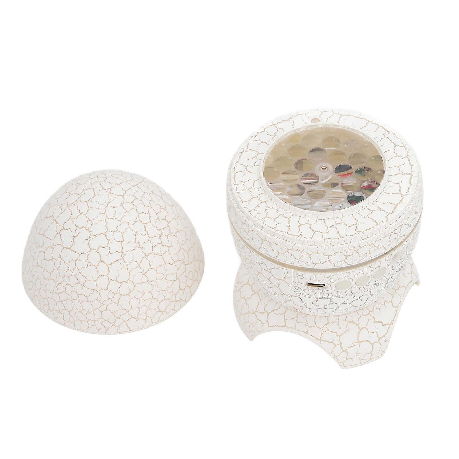 Dinosaur Egg Star Projector Bluetooth Connection Music Player Colorful Stars Night Light with Remote Control White