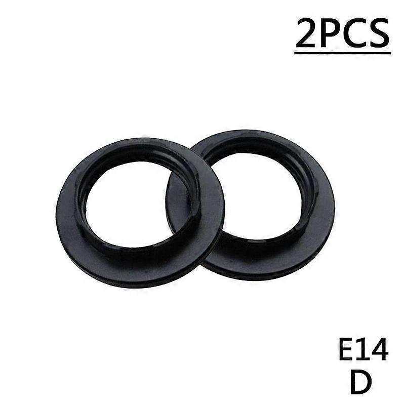 Black E14 two pack (D) $ E27 E26 lamp holder lamp holder plastic outer ring plastic ring plastic outer ring plastic fixing ring E27 E26 RING