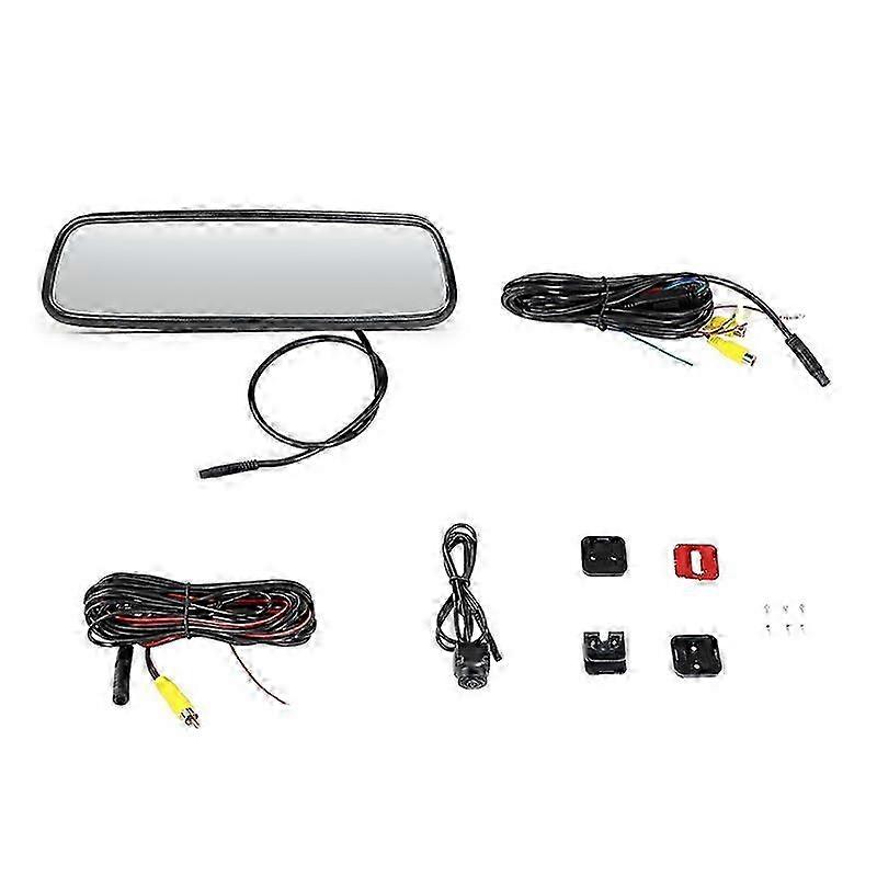 7.36 Inch Hd Universal Lcd Car Rearview Mirror Rearview Mirror Monitoring Parking System 1080p With