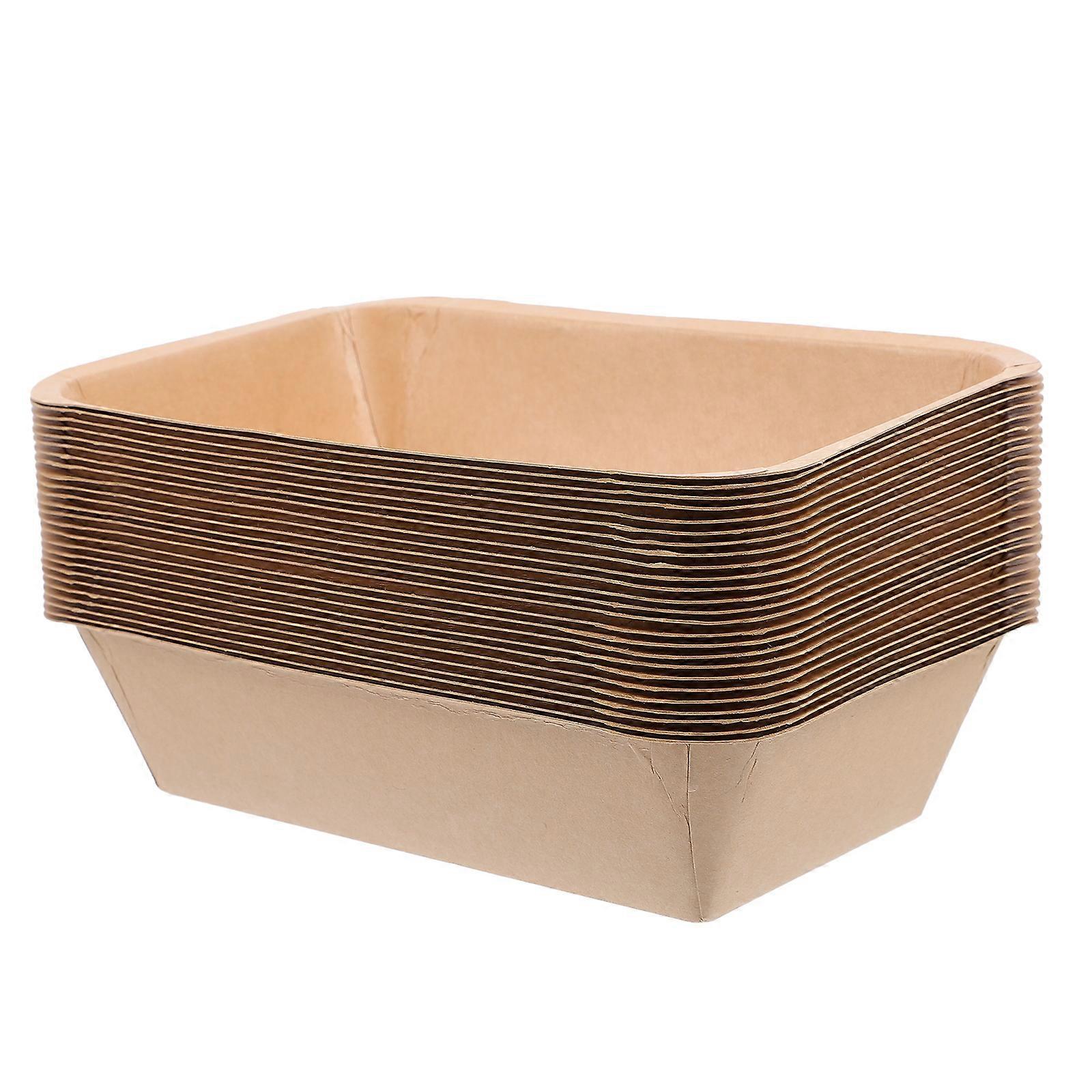 Durable 25Pcs Khaki Kraft Paper for BBQ and Fried Snacks