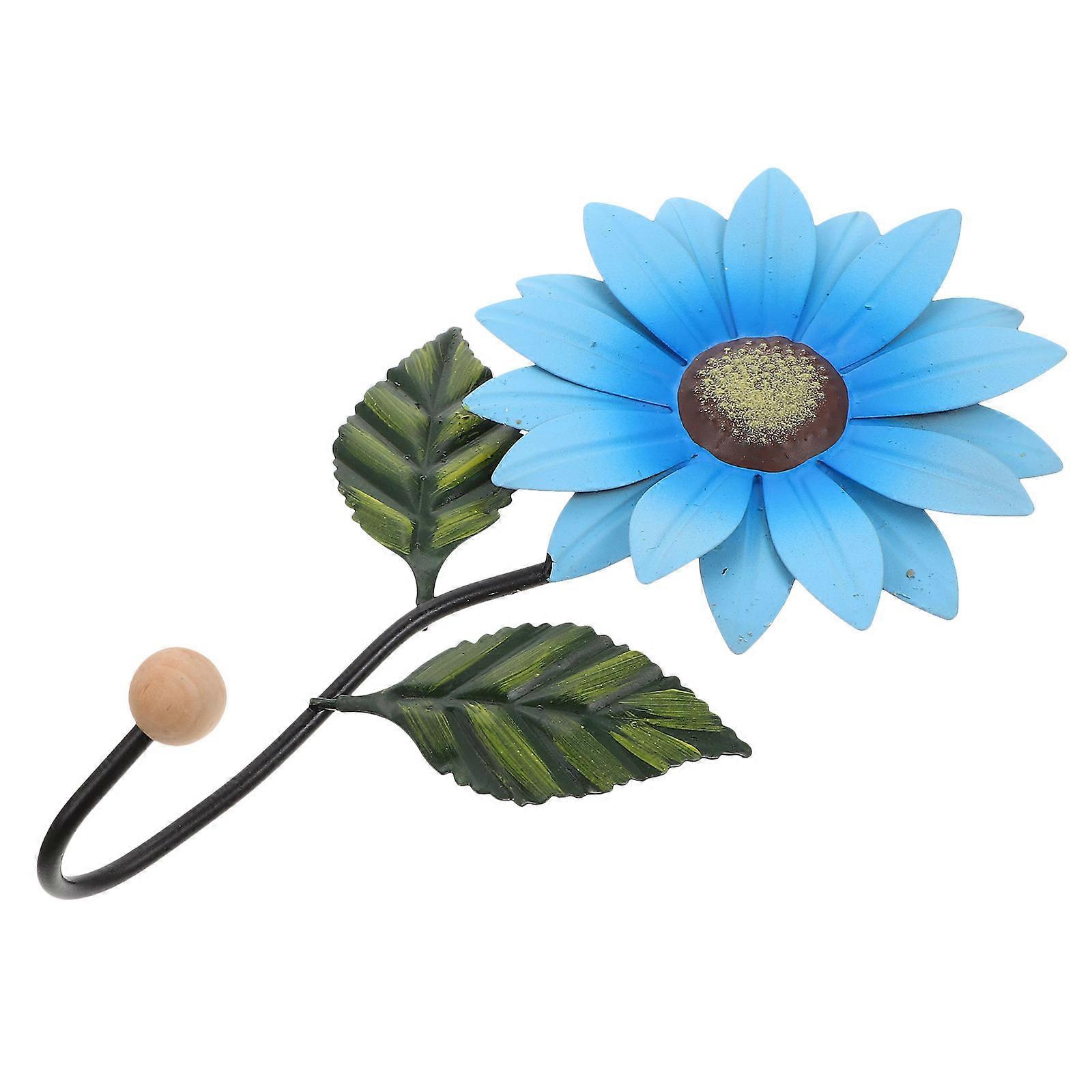 Creative Sunflower Iron Wall Hook, Decorative Clothes Hanging Hook for Bathroom and Kitchen, Artistic Wall Decor with Realistic Design