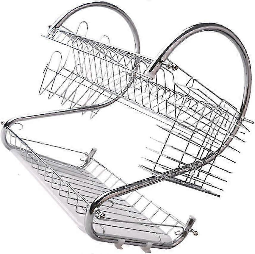 Stainless Steel Kitchen Utensil Holder & Cup Rack