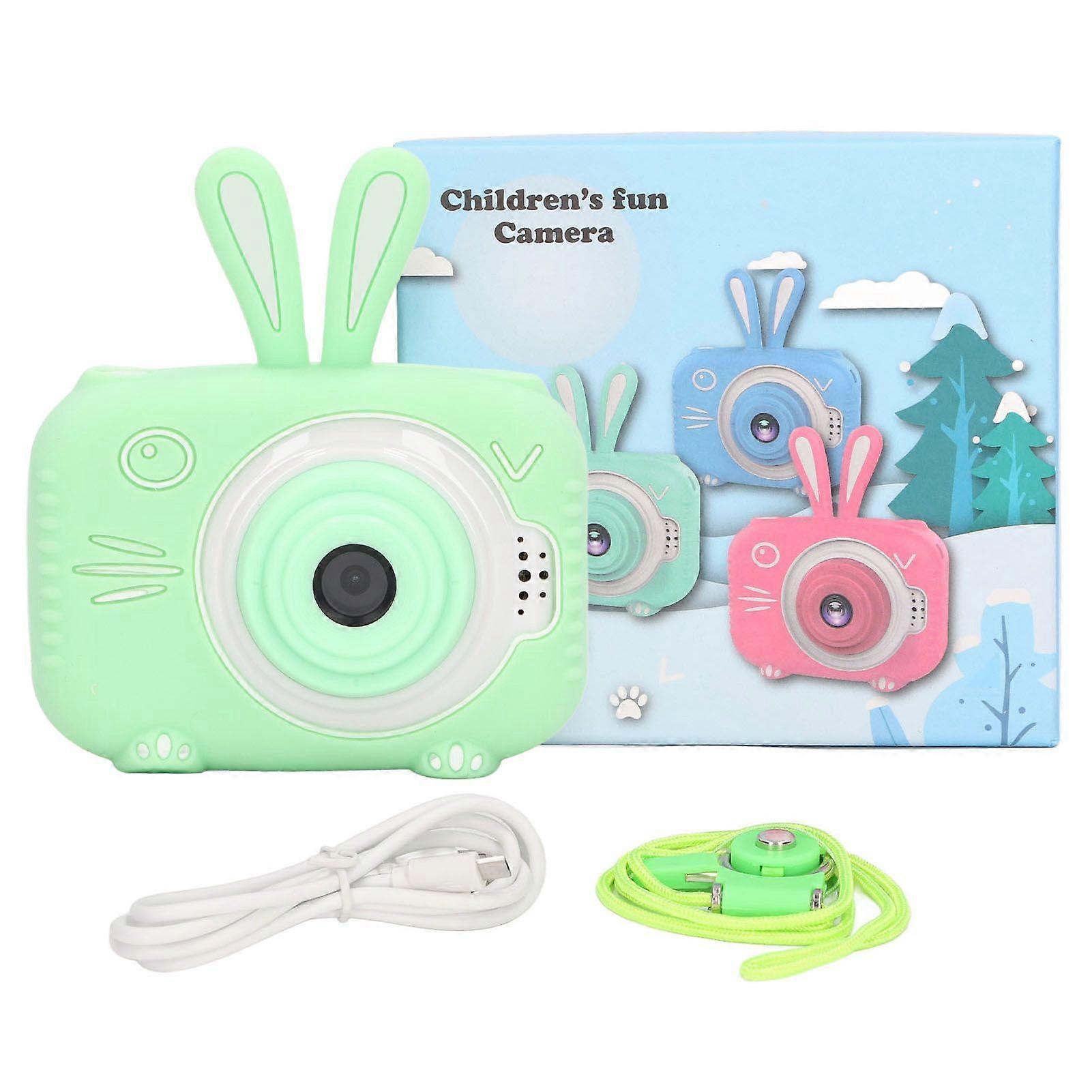 2025最新モデルキッズカメラミニグリーンデュアルカメラX5 HD 20MPUSB充電
