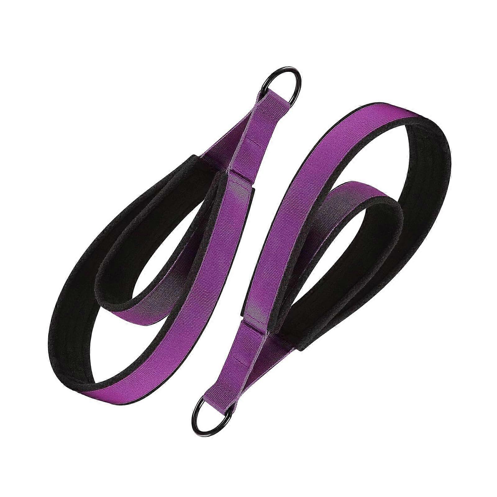 Yoga Strap, Durable Nylon Exercise Belt For Home, Gym And Pilates, 6 Ft Double Loop, Deep Stretch Aid