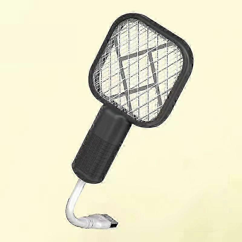 USB Mini Electric Mosquito Swatter Rechargeable UV Light Bug Zapper Fly Racket for Home Outdoor Insect Trap