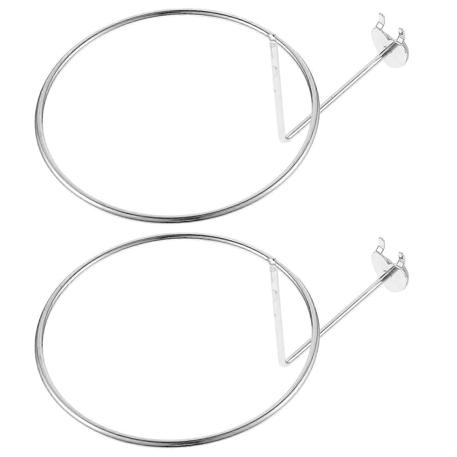Metal Hat Display Rack 2PCS Versatile Wall Mounted Holder for Basketball, Football & More Strong Bearing Capacity for Shops & Homes Organization