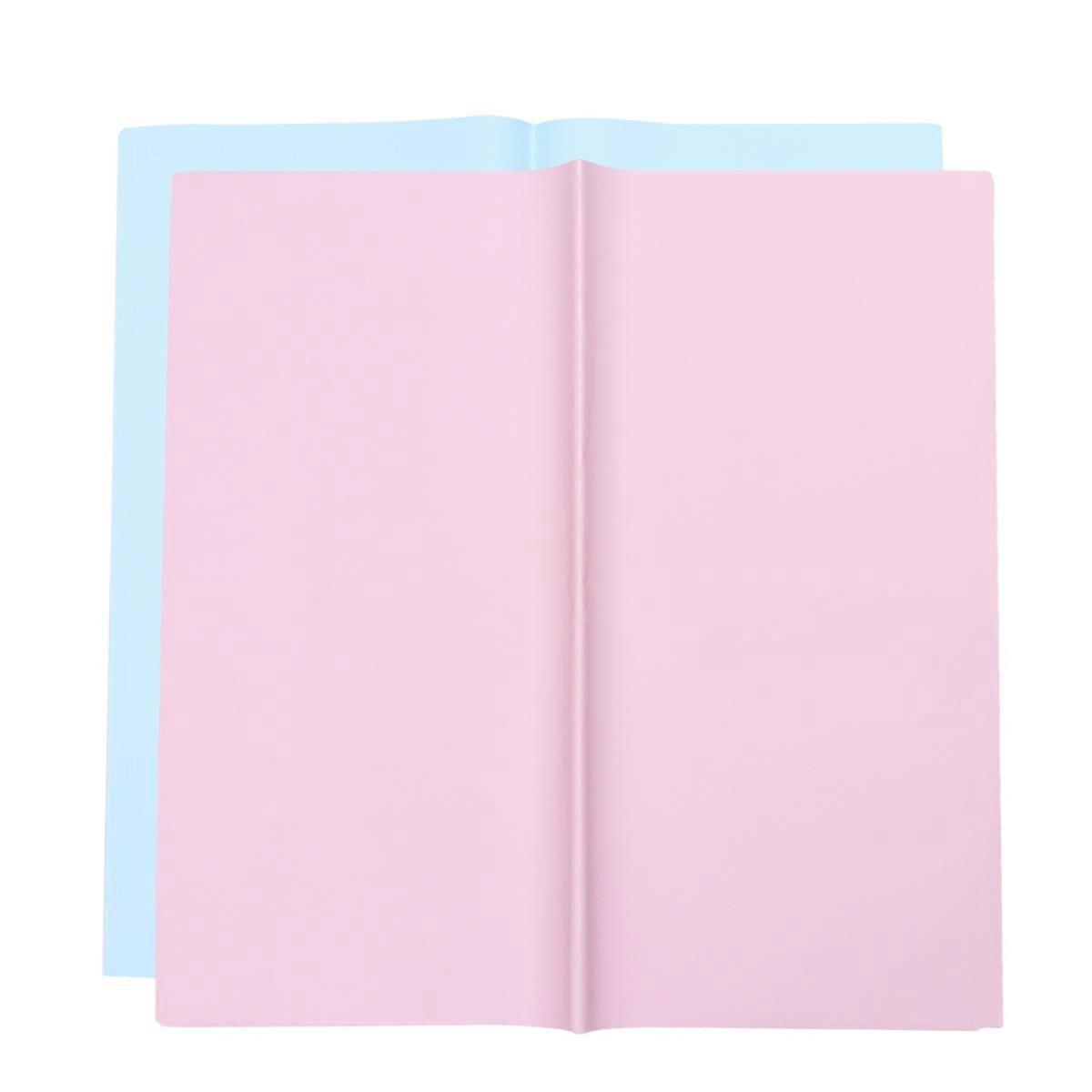Waterproof Flower Wrapping Paper for present Wrapping Pink and Light Blue 58cm x 58cm Square Shape Two-Sided Color Design 20Pcs