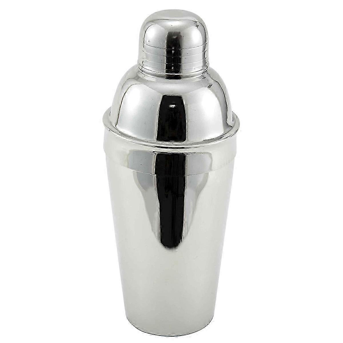 16-Ounce Stainless Steel 3-Piece Cocktail Shaker Set Suitable for Bartending Enthusiasts and Home Mixologists