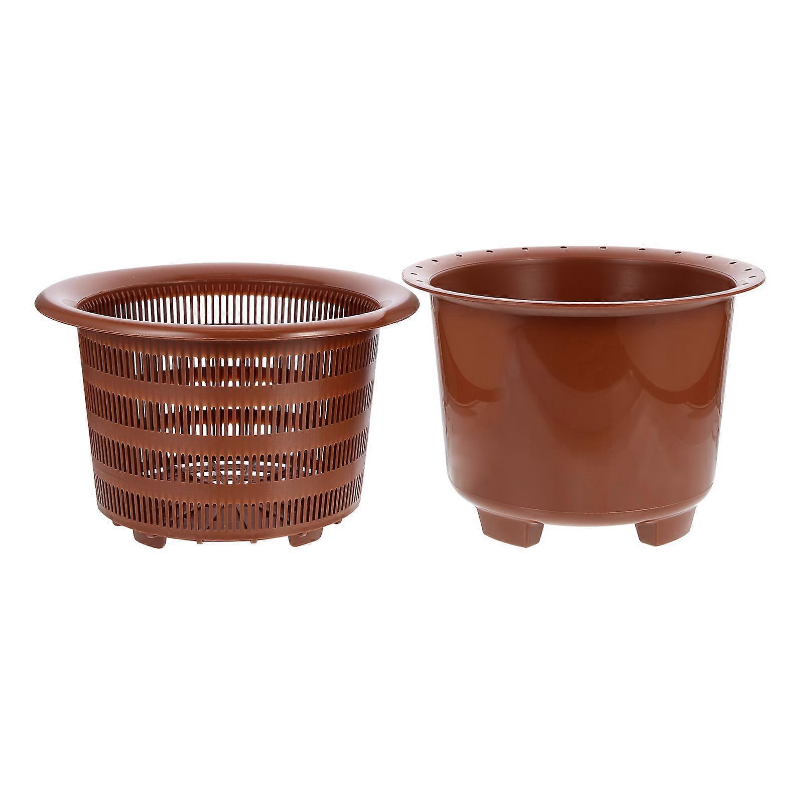 Vasi da frutteto Vasi di avviamento Giardinieri 25,2X25,2 cm rotondo semplice coltivazione 1 set