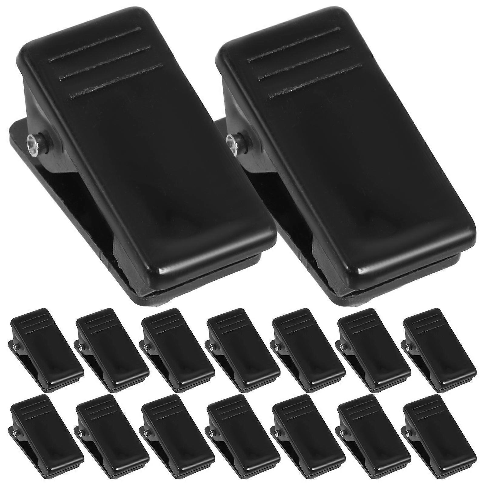 Self Adhesive Clips Plastic Spring Clips for Meetings and Seminars Rectangular ABS Steel Clipping 100Pcs