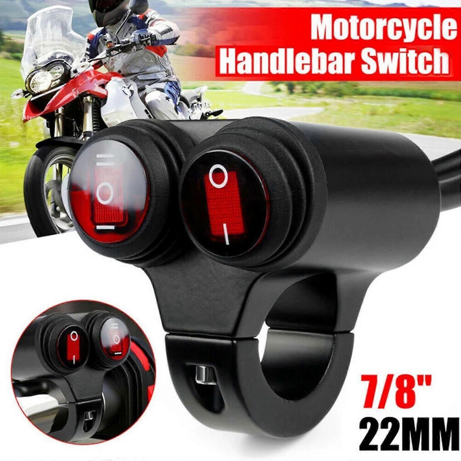 Motorcycle Handlebar Button 2 Files+3 Files Headlight Fog Light Spotlight Switch