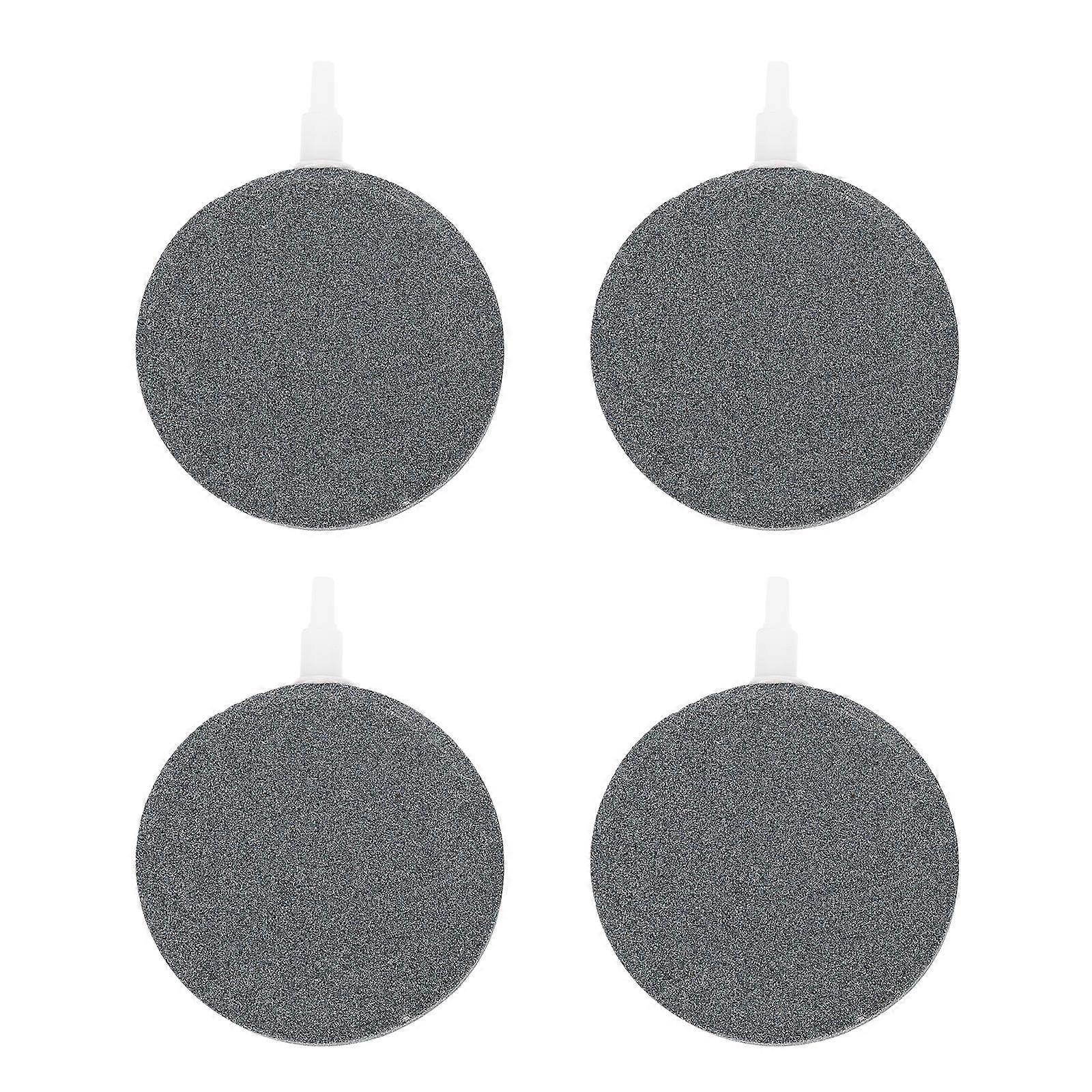 Air Stone Round Bubble Diffuser Synthetic Material Aquarium Accessories Oxygenate Water 4Set
