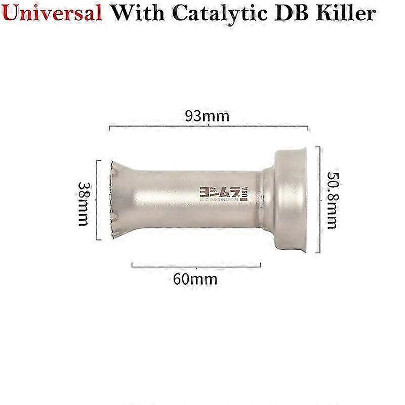 Suitable Yoshimura-silenciador de escape Universal para motocicleta, tubo de escape modificado con entrada cataltica DB Killer, 51mm