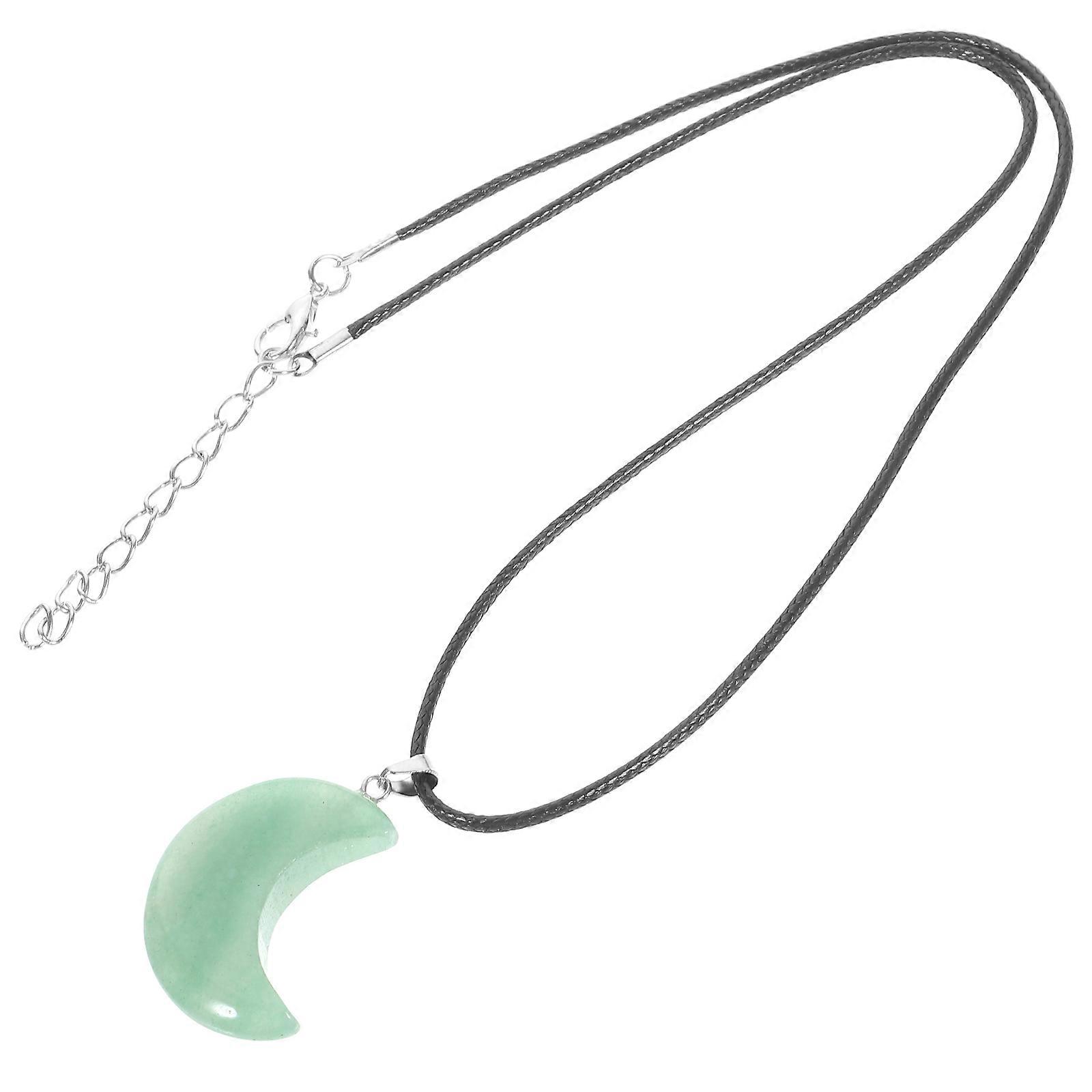 Here's an elegant and refined product description for your **Elegant Moon Modeling Jade Pendant Necklace**:
**Elegant Moon Modeling Jade Pendant