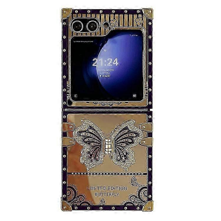 Compatible For Samsung Galaxy Z Flip5 5G TPU+PC Phone Case Mobile Phone Shell with Kickstand