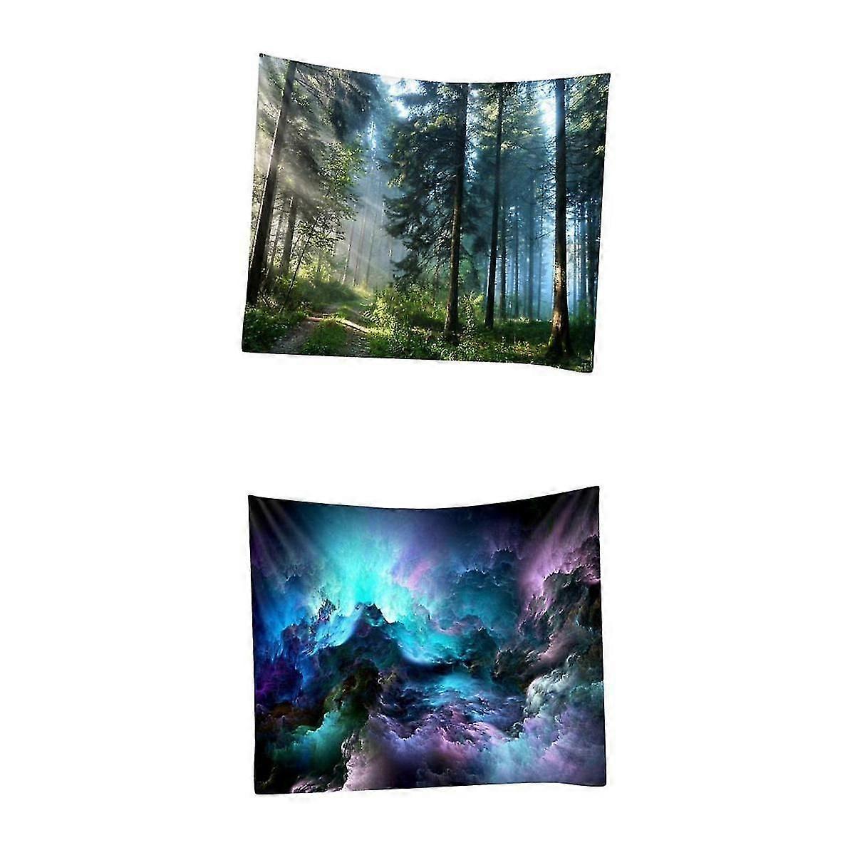 Fantastic Scenery Christmas Theme Wall Hanging Tapestry 230x150cm