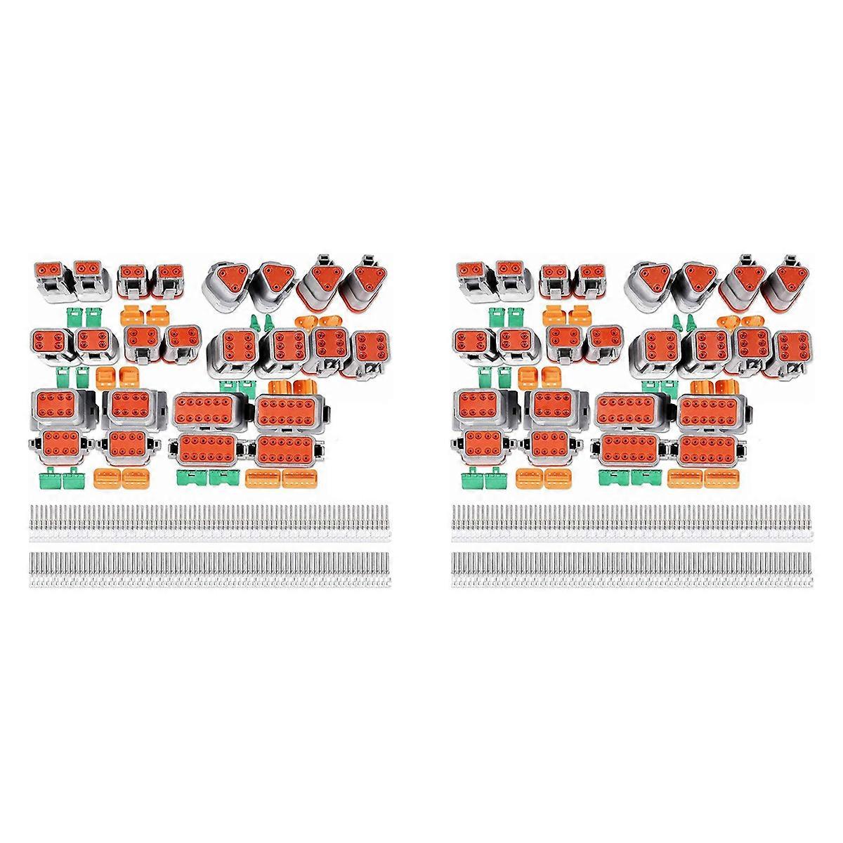 12 Sets DT Series Connector Kit 2 3 4 6 8 12 Pin Connectors IP68