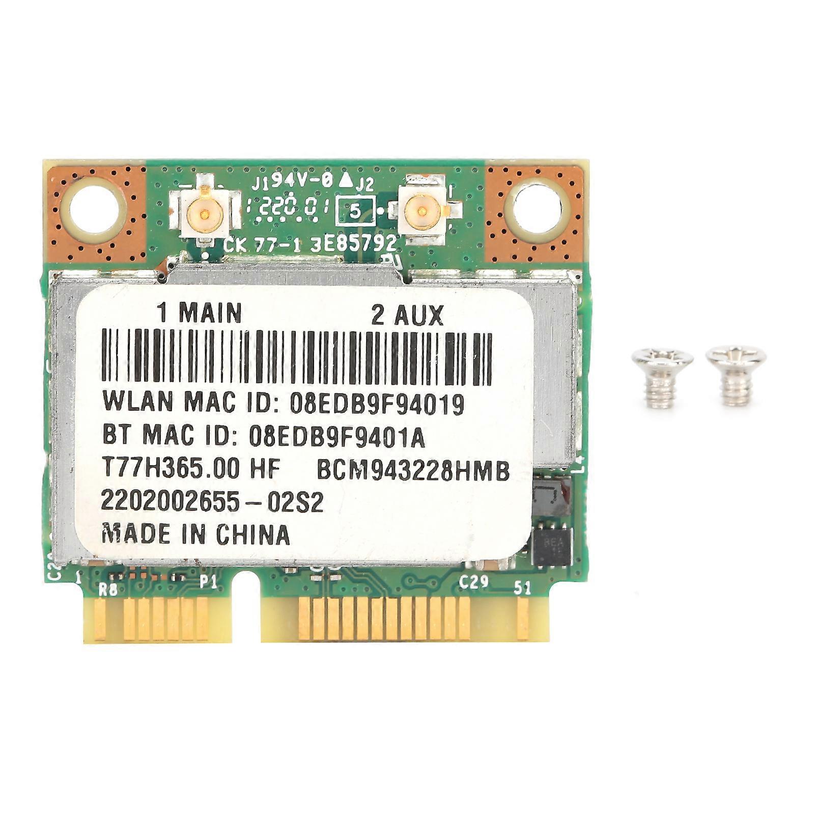 Bluetooth 4.0 BCM943228 T77H365.00 HF 300M 802.11a/B g/n Wireless Network Card
