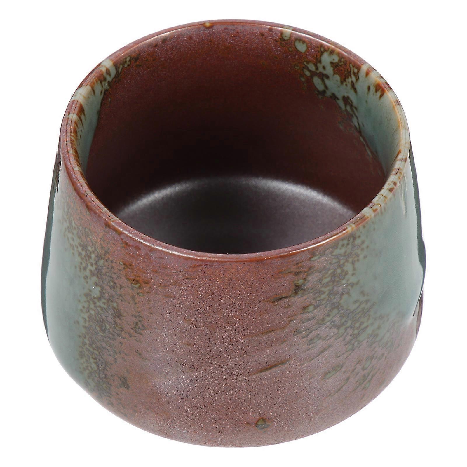 Breakfast Drinking Cups Traditional Ceramic Cup For Home Blue Simple Appearance 1Pack