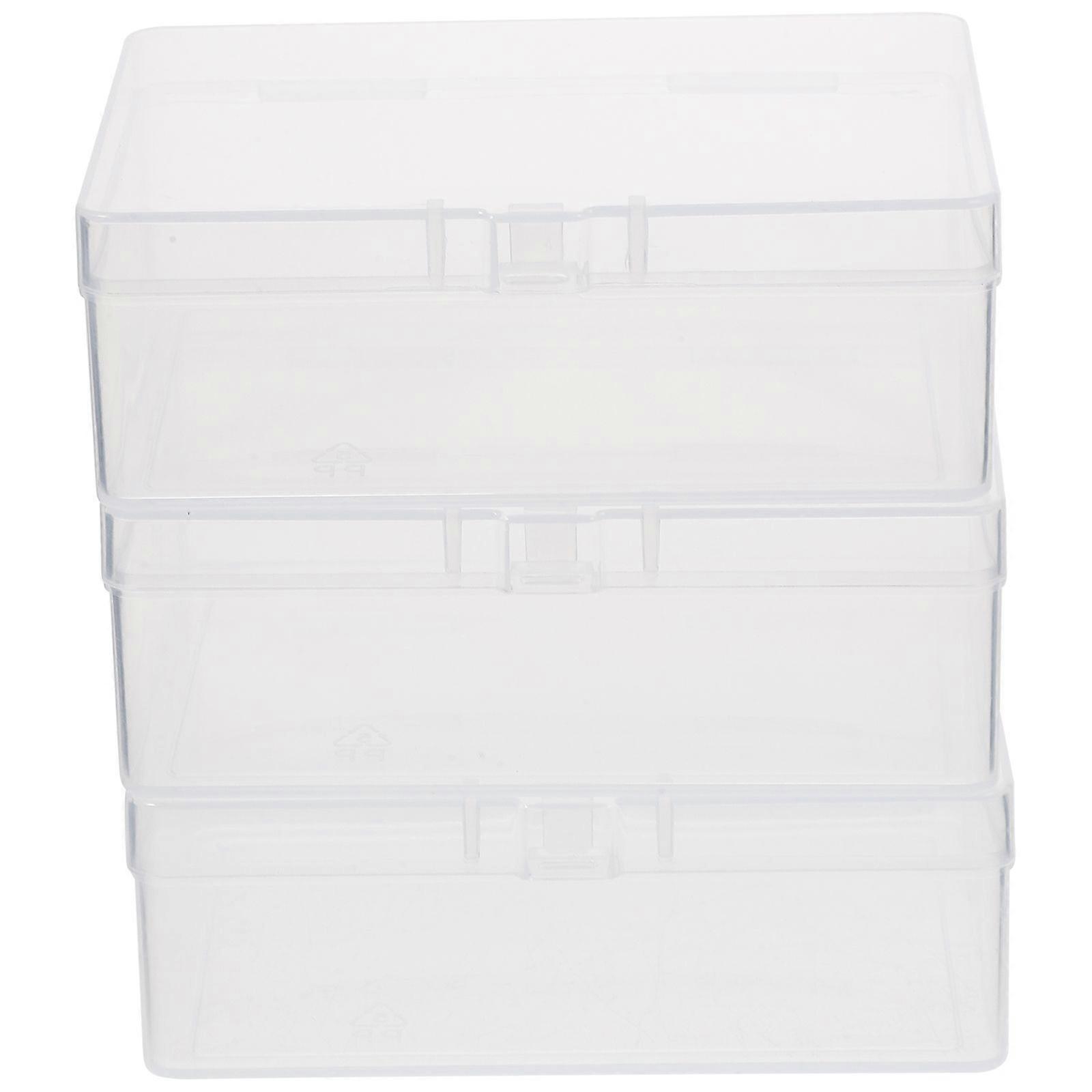 3pcs Transparent Empty Cards Boxes Playing Game Cards Empty Cards Container