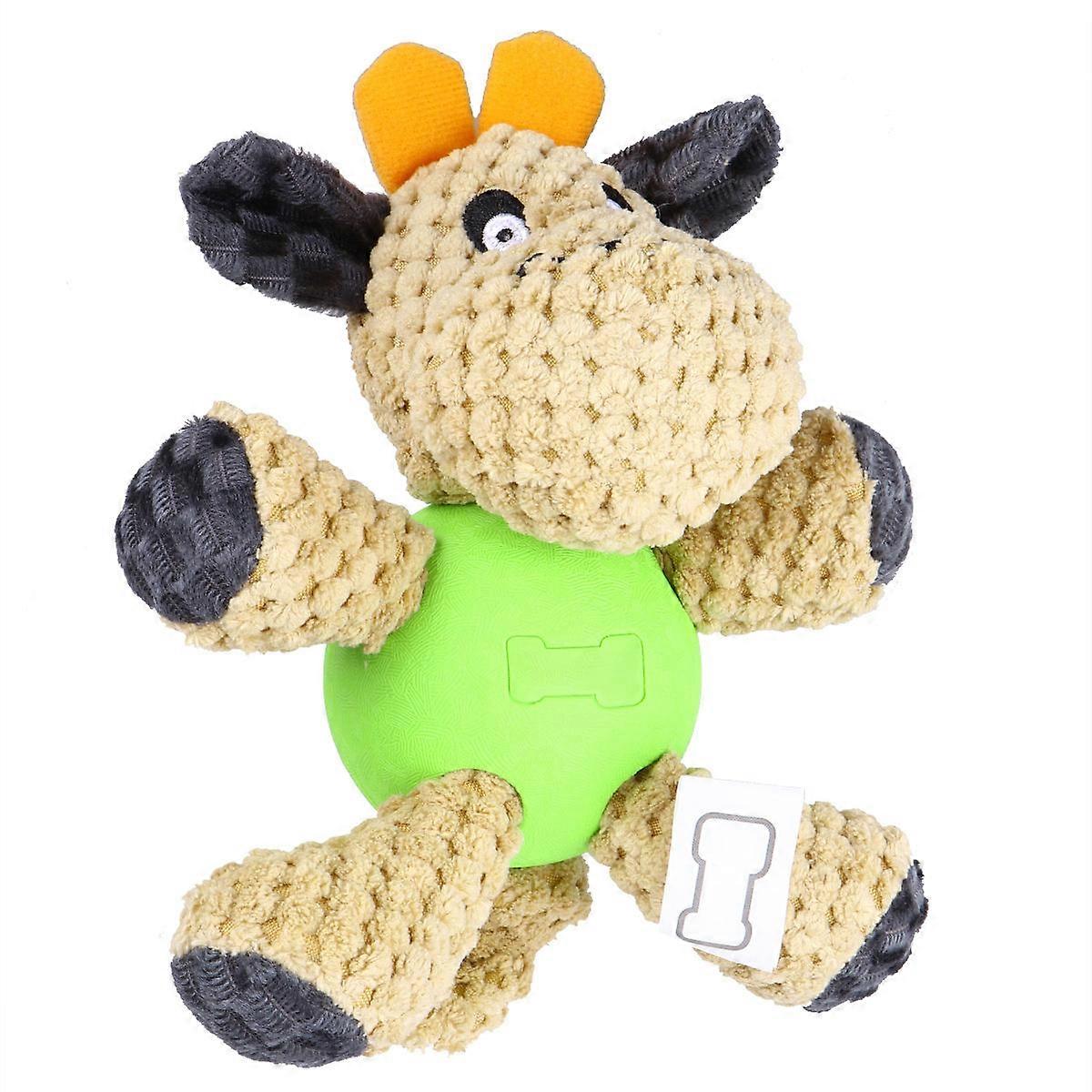 Dog Molar Toy Cow Shape Dog Sounding Bite Toy Pet Training Toy 1Set