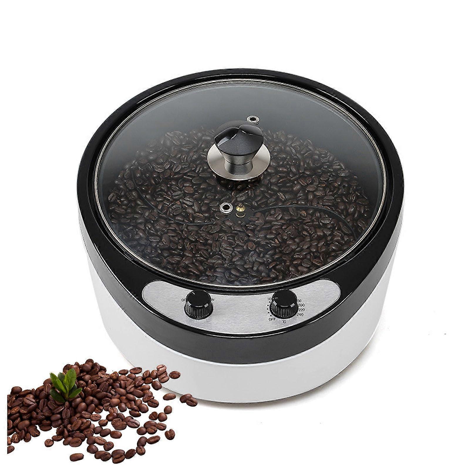 Multifunctional Electric Coffee Roaster, Large Capacity, 0240°C Temperature Adjustable, 45° Tilt Design for Home and Coffee , Easy to Use