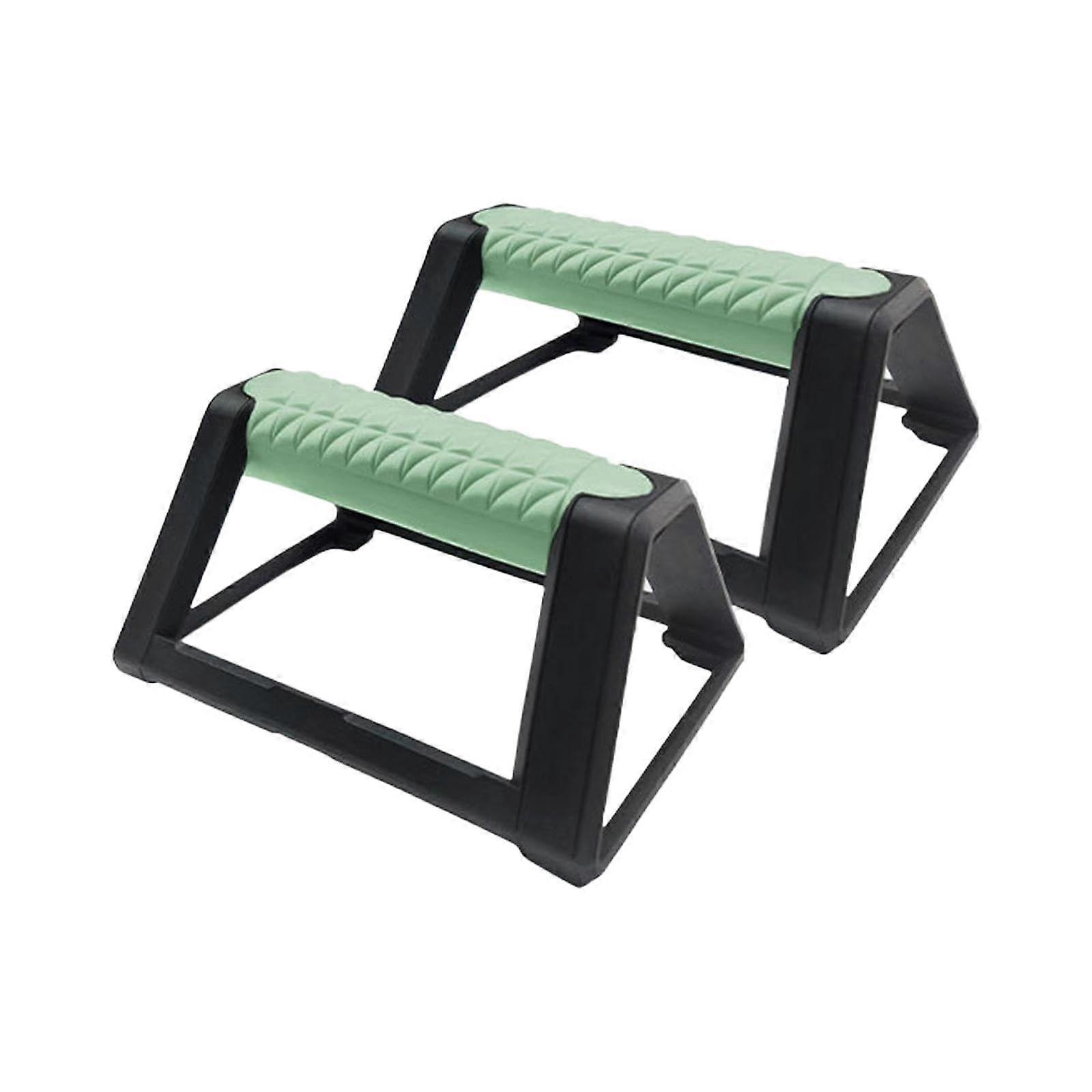 Pushup Bar, PushUp Stand, Multifunctional Gym, Men, Women, NonSlip with NonSlip Base, Pushup Bar Handles Green