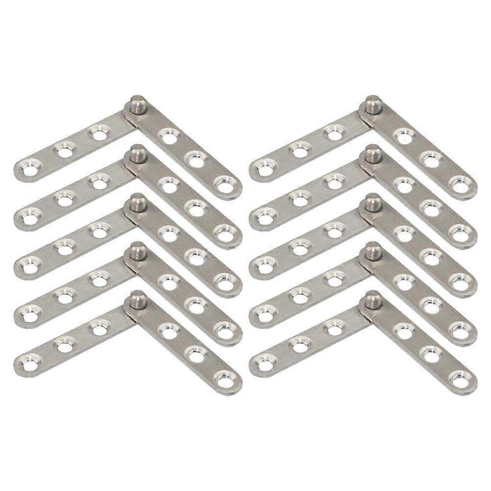 10pcs Hidden Rotatable Hinges for Cabinets, Bookcases & Closets – Durable, Resistant Design for Seamless Installation