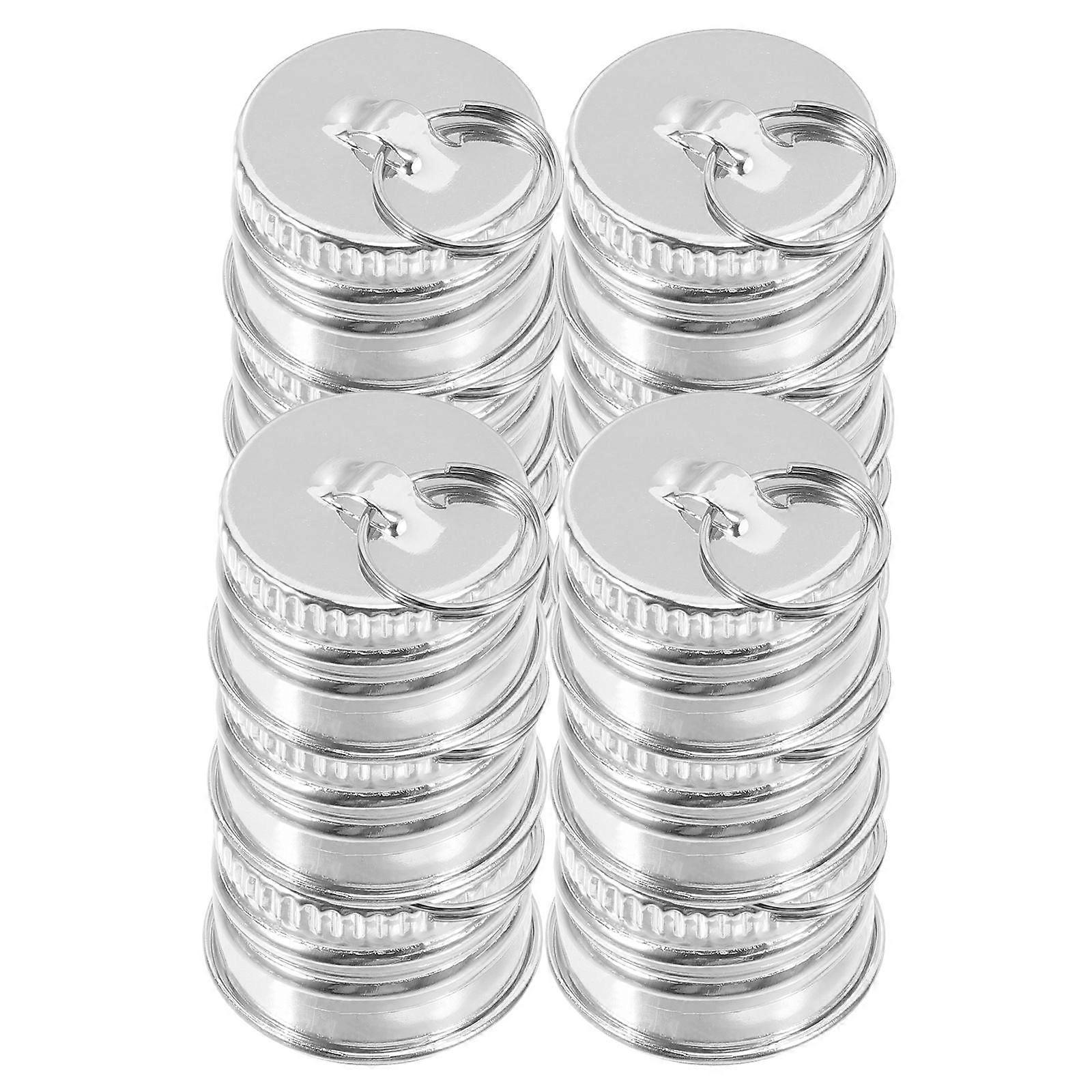 Screw Caps For Light Universal Hook Aluminum Caps 12Pcs Silver Diy Projects Handmade Hanging Decorations