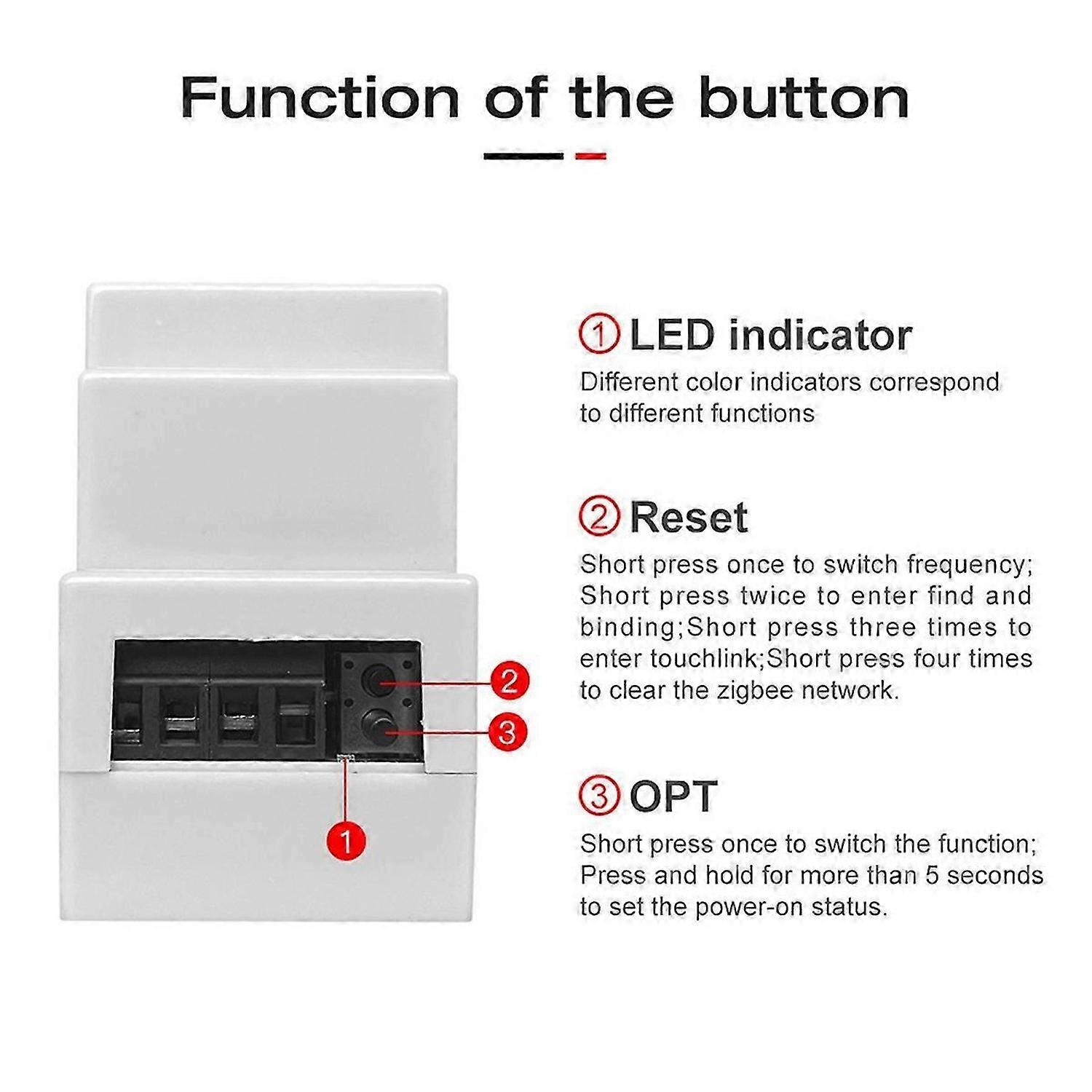 DIN Rail 5 in 1 Smart LED Controller RGB RGBW CCT 2.4G Light Strip Dimmer Zigbee3.0