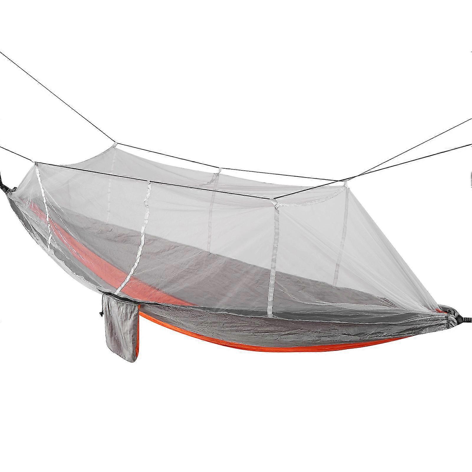 Portable Lightweight Camping Hammock with Mosquito Net and Tree Straps, Suitable for Outdoor Activities