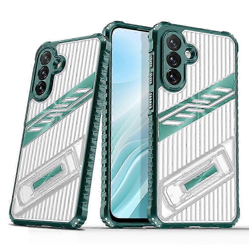Case for a Compatible Brand Galaxy A16 5G 4G with Folding Kickstand and Anti-Drop Design - Dark Green