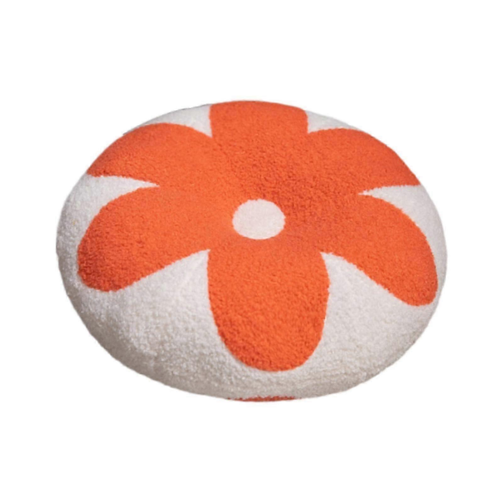 Lightweight Orange Meditation Cushion 17.7inch Sitting Mat Seating Cushion for Yoga Practice and Relaxation