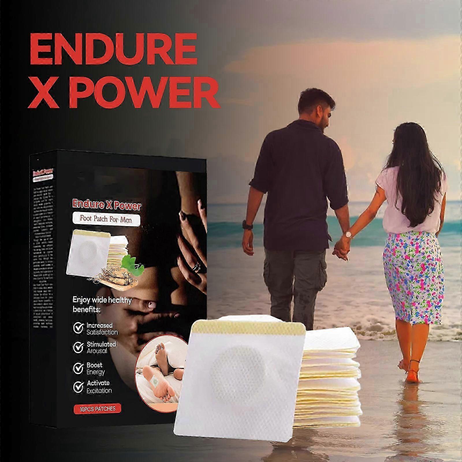Men's Endure X Power Foot Patch, kroppsvårdsplåster för kroppsunderhåll, stark vitalitet och långvarig vård, skapar längre prestanda