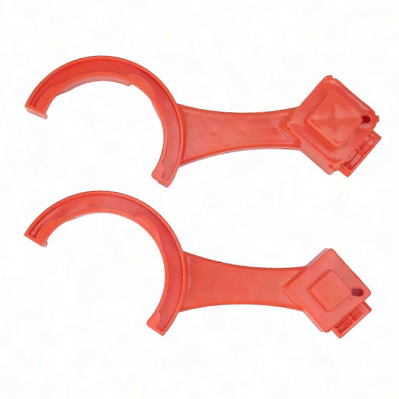 Universal RV Sewer Wrench Set for Easy 3in 4in Male/Female Cap Connection & Disconnection - Orange
