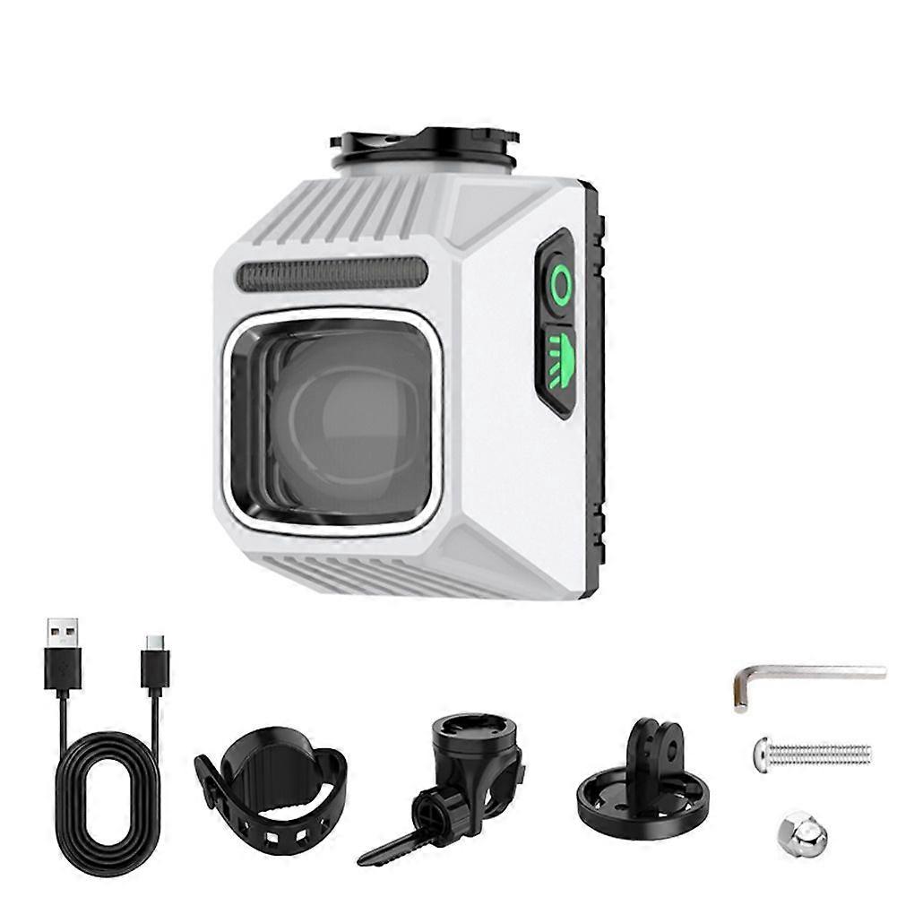 Bicycle Front Light USB Rechargeable LED Flashlight Mountain Bike E-Bike Night Cycling Flashlight L