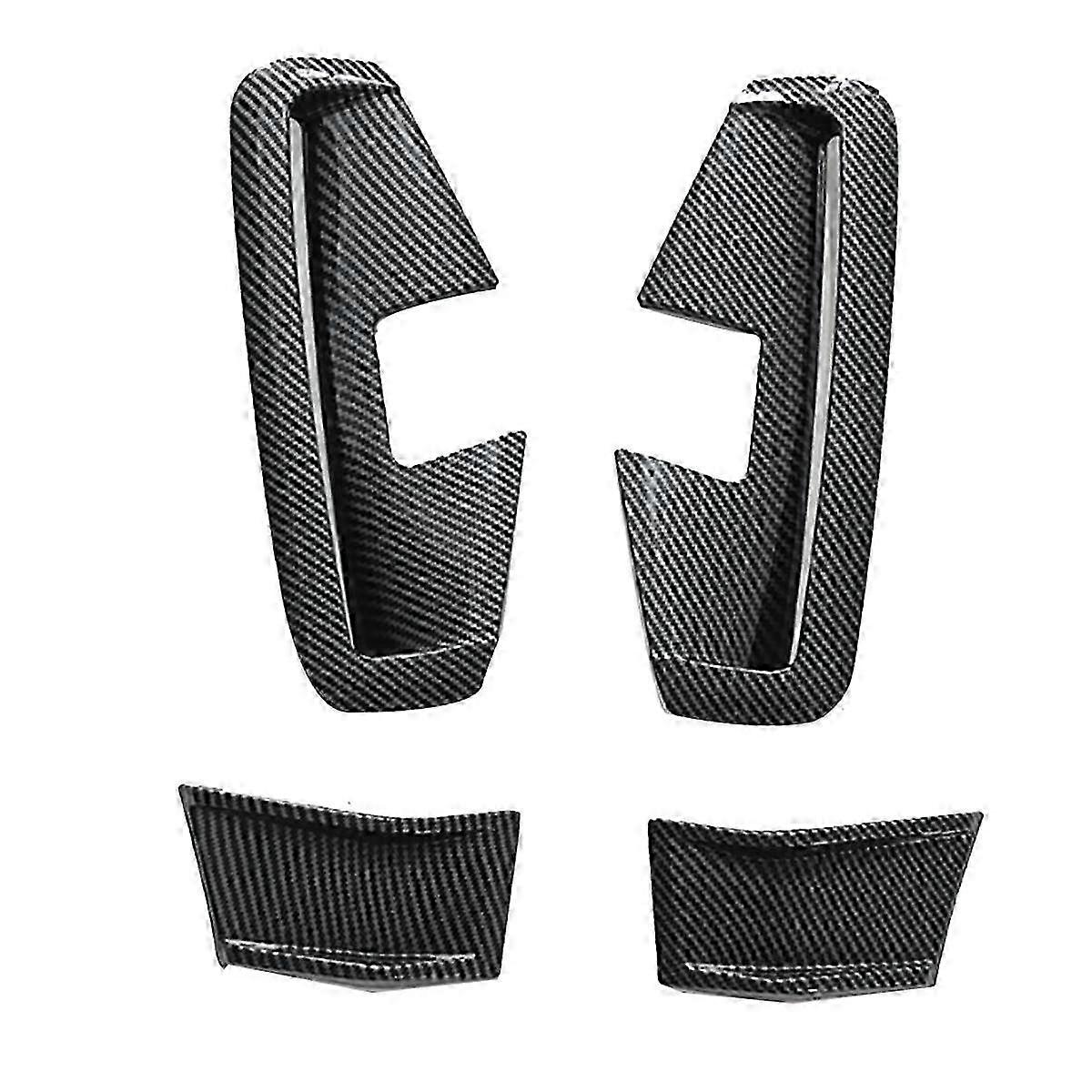 Front Bumper Side Canards Splitter Spoiler for 4 Series G22 MP 2021-2024 Wind Blade Fang Spoiler